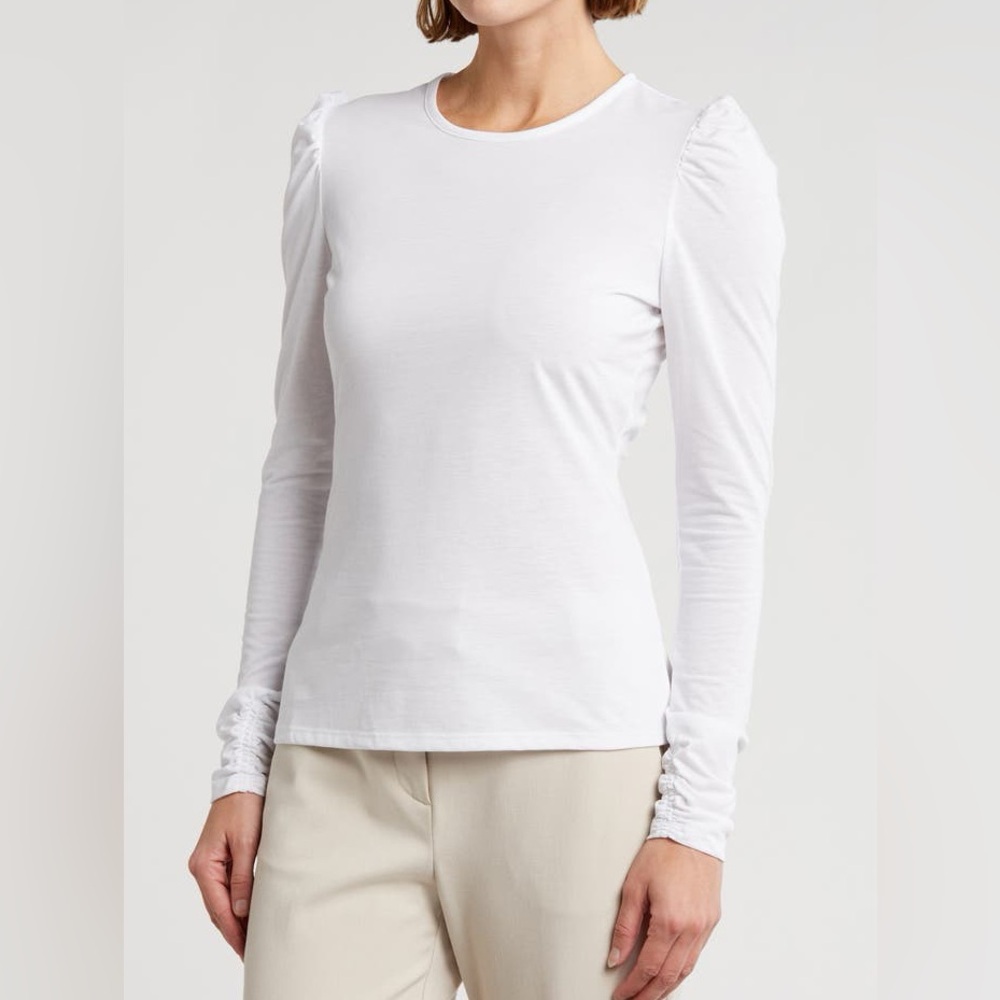 Rebecca Taylor White Long Sleeve Top